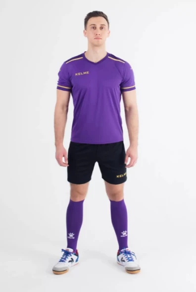 Футбольная форма KELME S/S Football Set (Light Purple/Black)