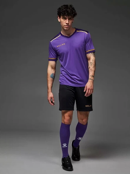 Футбольная форма KELME S/S Football Set (Light Purple/Black)