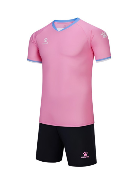 Детская футбольная форма KELME Football Uniform Set (Pink/Black)
