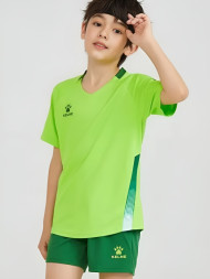 Детская футбольная форма KELME Short-Sleeved Football Suit (Light Green/Green)