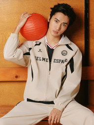 Ветровка KELME Stand-Up Collar Woven Coat Beige