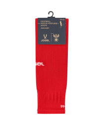 Гетры без носка футбольные JOGEL MATCH 2 PerFormDRY National 26 Home Footless Socks, красно-белый