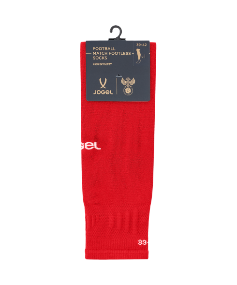 Гетры без носка футбольные JOGEL MATCH 2 PerFormDRY National 26 Home Footless Socks, красно-белый