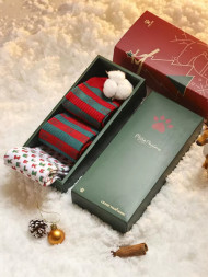 Носки (3 пары) KELME Sports Socks (Three Pairs) (Red/White/Green)