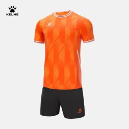 Футбольная форма KELME Short-Sleeved Football Suit (Orange/Dark Grey)
