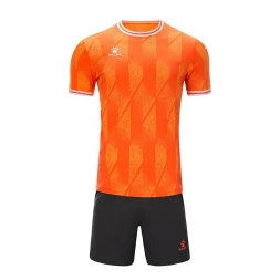 Футбольная форма KELME Short-Sleeved Football Suit (Orange/Dark Grey)