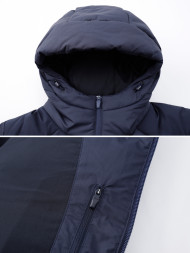 Пуховик KELME Long Cotton Coat Dark Blue