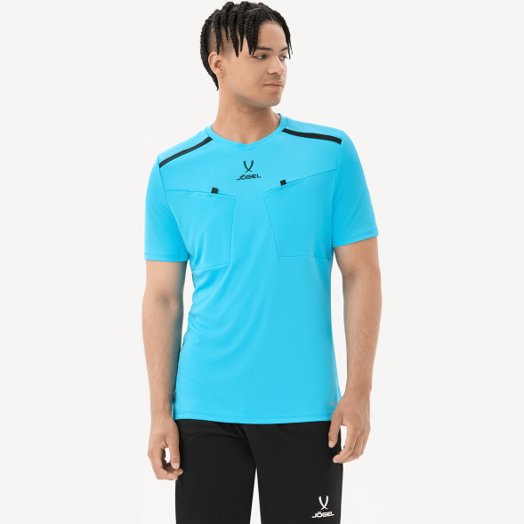 Футболка судейская JOGEL DIVISION PerFormDRY Referee Tee, голубой