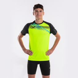 CAMISETA MANGA CORTA ELITE X AMARILLO FLUOR NEGRO