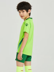 Детская фуутбольная форма KELME Short Sleeve Football Suit (Light Green/Green)