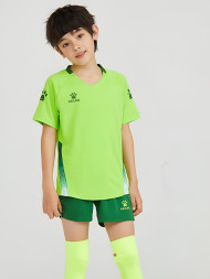 Детская фуутбольная форма KELME Short Sleeve Football Suit (Light Green/Green)