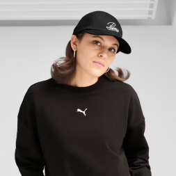 Бейсболка спорт. PUMA ESS Script Logo Dad Cap, 02599601, 100% хлопок, черный