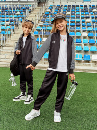 Спортивный костюм для девочек FN Dynamic Kids Girls (Black/Grey)
