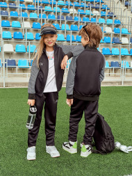 Спортивный костюм для девочек FN Dynamic Kids Girls (Black/Grey)