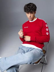 Свитшот KELME Knitted Round Neck Sweater Red