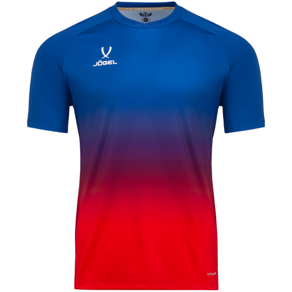 Футболка тренировочная JOGEL NATIONAL PerFormDRY Pre-Match Tee, сине-красный