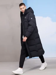 Пуховик KELME Long Down Jacket Black