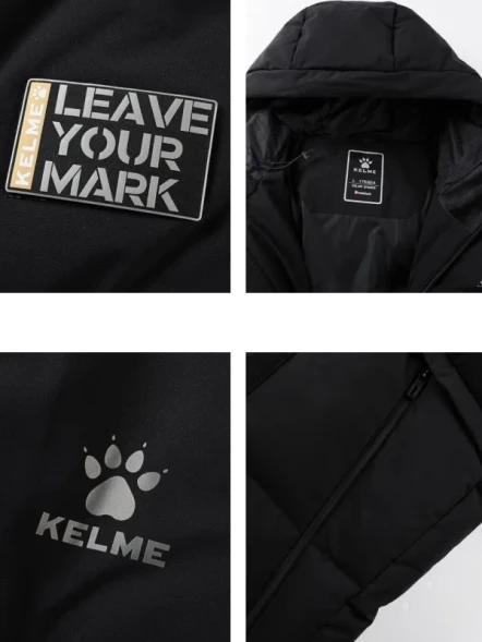 Пуховик KELME Long Down Jacket Black