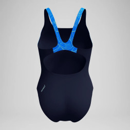 Купальник SPEEDO Hyperboom Splice Muscleback, 8-1347018661, р.30 (рос.42), темно-синий