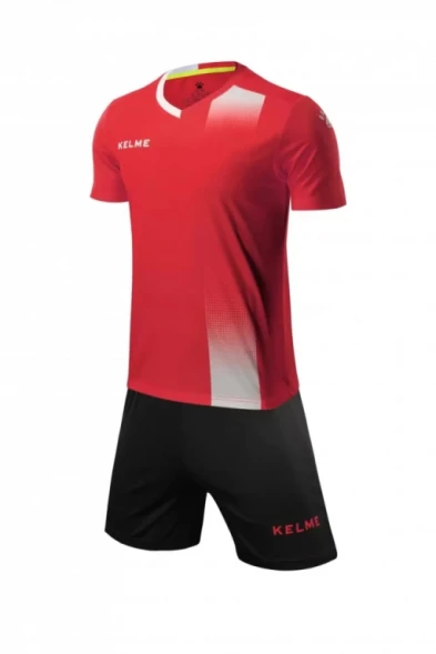 Детская футбольная форма KELME S/S Football Set Kid (Red/Black)