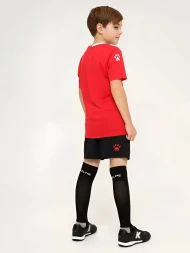 Детская футбольная форма KELME S/S Football Set Kid (Red/Black)