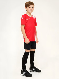 Детская футбольная форма KELME S/S Football Set Kid (Red/Black)