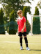 Детская футбольная форма KELME S/S Football Set Kid (Red/Black)