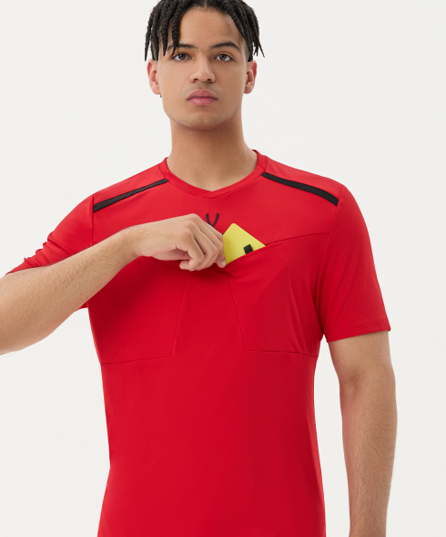 Футболка судейская JOGEL DIVISION PerFormDRY Referee Tee, красный