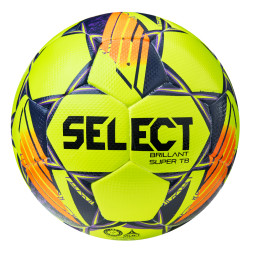 Мяч футб. SELECT Brillant Super TB, 3615968509,р.5, FIFA PRO, ПУ, 32пан. термосш, желто-оранж-фиолет