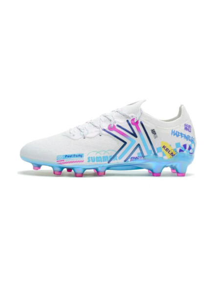 Бутсы KELME Men's Football Shoes (FG) White/Light Blue