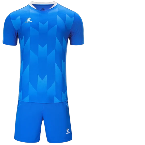 Детская футбольная форма KELME Short-Sleeved Football Suit Blue