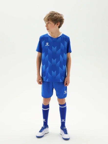 Детская футбольная форма KELME Short-Sleeved Football Suit Blue