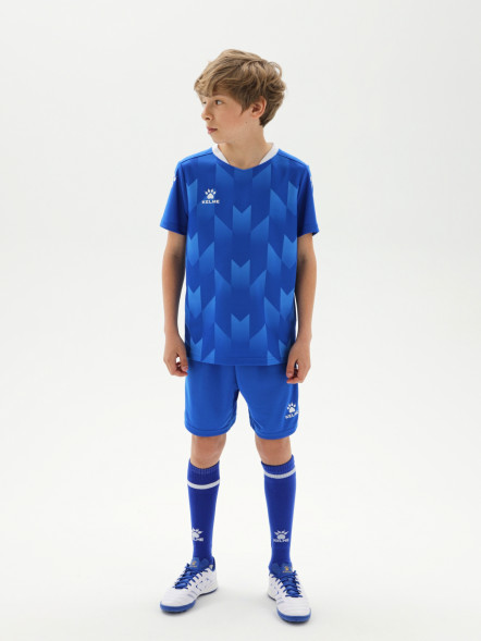 Детская футбольная форма KELME Short-Sleeved Football Suit Blue