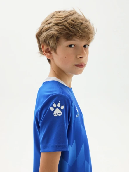 Детская футбольная форма KELME Short-Sleeved Football Suit Blue