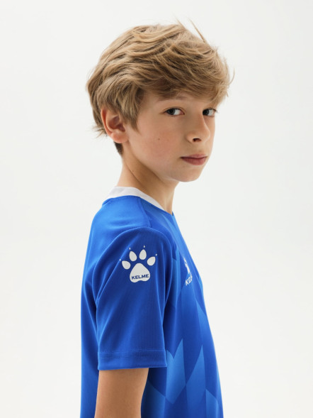Детская футбольная форма KELME Short-Sleeved Football Suit Blue