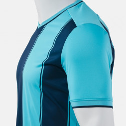 ФУТБОЛКА С КОРОТКИМ РУКАВОМ TIGER VIII БИРЮЗОВЫЙ НЕОНОВЫЙ ТЕМНО-СИНИЙ