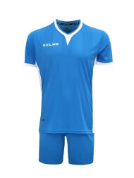 Футбольная форма KELME Short Sleeve Football Uniform Light Blue