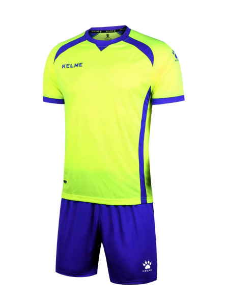 Футбольная форма KELME Short Sleeve Football Set (Neon/Blue)