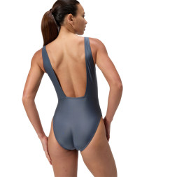 Купальник SPEEDO Logo Square Back Swimsuit, 8-00521216038, р.30 (рос.42), cеро-бирюзовый