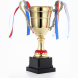 Кубок 185С, зол., триколор, подставка пластик, 25 × 15 × 8 см