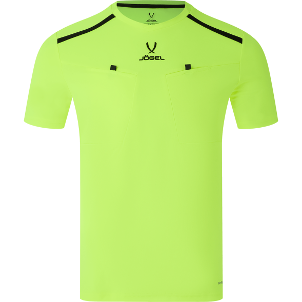 Футболка судейская JÖGEL DIVISION PerFormDRY Referee Tee, желтый неон