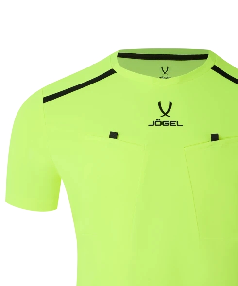 Футболка судейская JOGEL DIVISION PerFormDRY Referee Tee, желтый неон