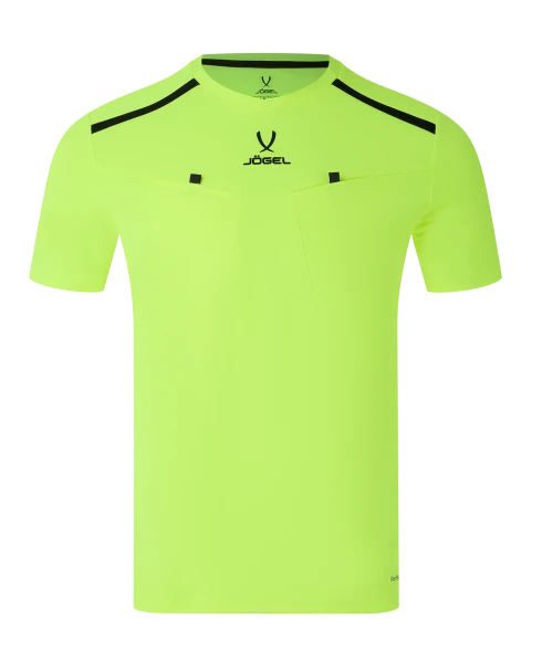 Футболка судейская JOGEL DIVISION PerFormDRY Referee Tee, желтый неон