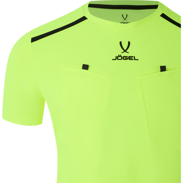 Футболка судейская JOGEL DIVISION PerFormDRY Referee Tee, желтый неон