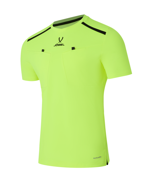 Футболка судейская JOGEL DIVISION PerFormDRY Referee Tee, желтый неон