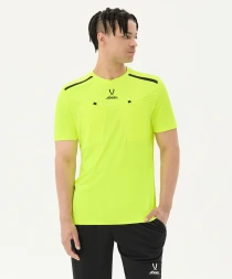 Футболка судейская JOGEL DIVISION PerFormDRY Referee Tee, желтый неон