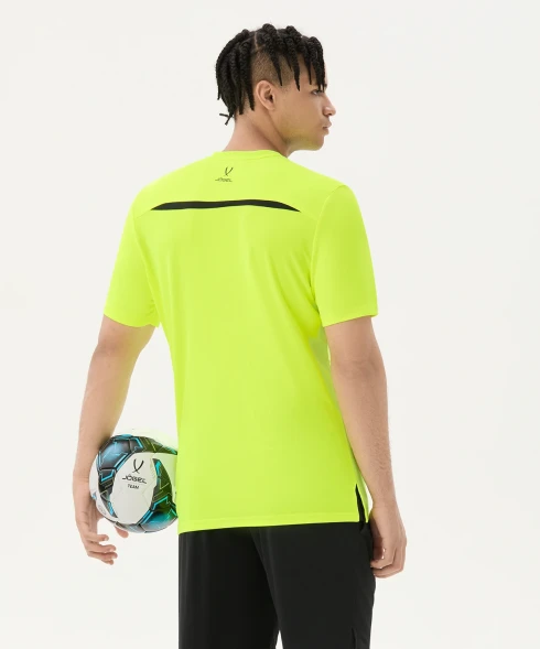 Футболка судейская JOGEL DIVISION PerFormDRY Referee Tee, желтый неон