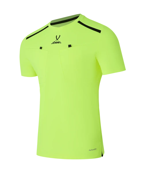 Футболка судейская JOGEL DIVISION PerFormDRY Referee Tee, желтый неон