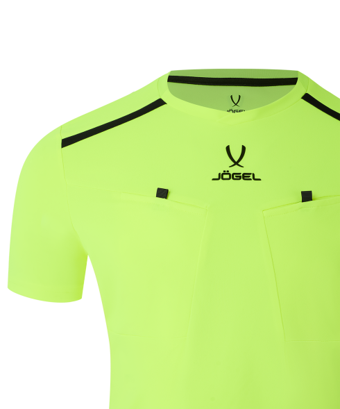 Футболка судейская JOGEL DIVISION PerFormDRY Referee Tee, желтый неон