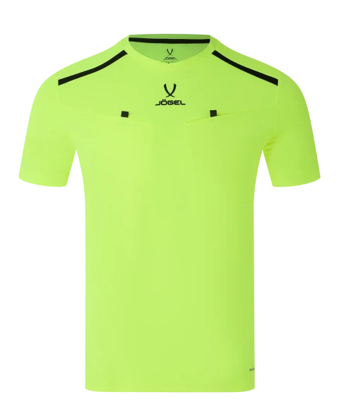 Футболка судейская JOGEL DIVISION PerFormDRY Referee Tee, желтый неон